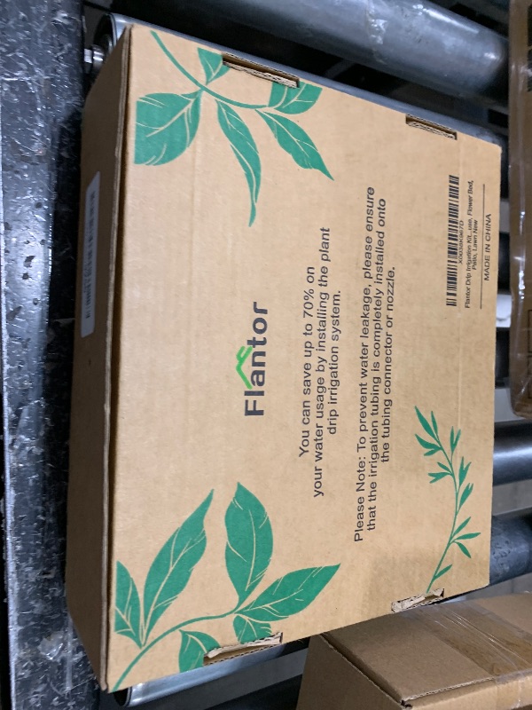 Photo 1 of Flantor Drip Irrigation Kit, 50ft Irrigation System for Garden with 1/4" Irrigation Tubing DIY Saving Water Automatic Watering System for Garden, Greenhouse, Flower Bed, Patio, Lawn