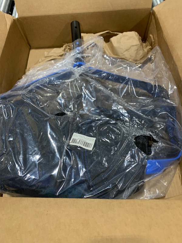 Photo 1 of Pool Skimmer Net, Pool Net for Cleaning, Large Deep Pool Leaf Rake Replacement Net Cleaner for Inground Aboveground Leaves, Aluminum Frame Heavy Duty Fine Mesh Swimming Pool Leaf Net, No Pole (Blue)