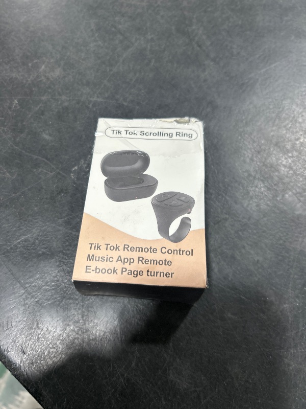 Photo 1 of STDFORU TikTok Scrolling Ring, Bluetooth Camera Remote Control, Scrolling Ring for TIK Tok, iPhone, iPad, Android (Purple)