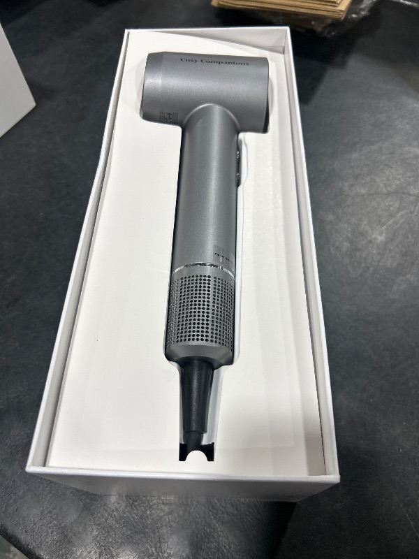 Photo 1 of Hair Dryer - Negative Ionic Blow Dryer with 170000 RPM High Speed Brushless Motor for Fast Drying, Low Noise, HD Display Hair Dryer with Diffuser and Nozzle, 5 Temps & 2 Speeds