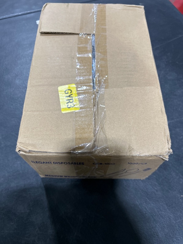 Photo 1 of 1,000 Plastic Disposable Cutlery Bulk Variety Pack Black Medium Weight Includes 334 forks, 333 knives, 333 soup spoons, Disposable Silverware Plastic Cutlery