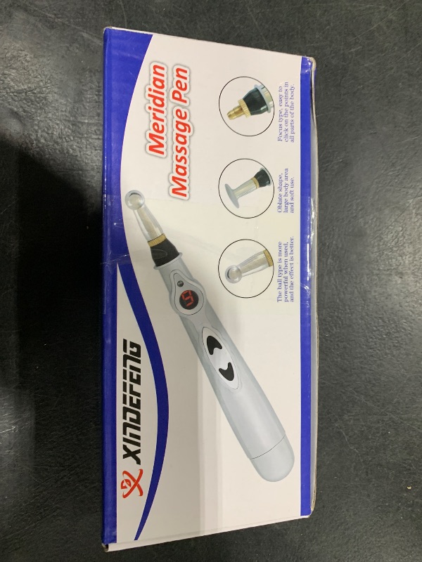 Photo 1 of UYGHHK 3-in-1 Massage Acupuncture Pen, Electronic Pain Relief Therapy, Meridian Energy Massager Pen Self Massage Tools Muscle Healing with Massaging Gel
