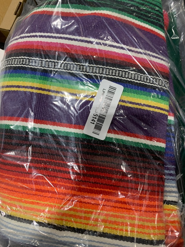 Photo 1 of 84 X 59 Inch Mexican Serape Blanket Bay Window Blanket, Mexican Tablecloth Serape Tatami Blanket Bed Blanket Table Cover Tapestry Blanket Picnic Mat for Mexican Party Wedding Decorations