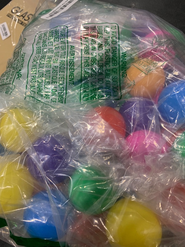 Photo 1 of Hovenlay Ball Pit Balls Phthalate Free BPA Free Crush Proof Plastic - 7 Bright Colors in Reusable Play Toys for Kids with Storage Bag
