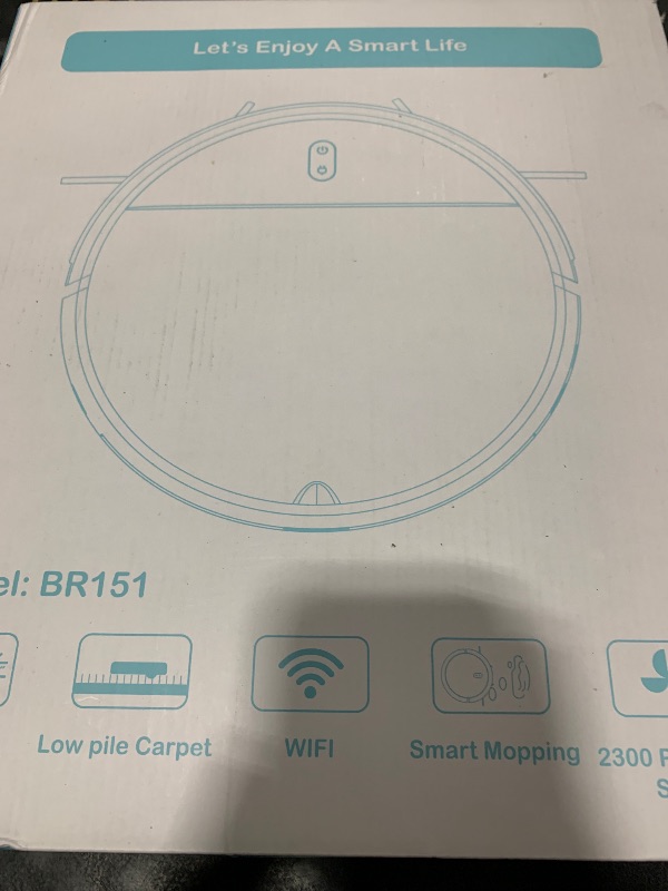 Photo 1 of Robot Vacuum and Mop, 2 in 1 Robotic Vacuum Cleaner with Schedule, App/Voice, Slim Mopping Vacuum Robot with Watertank and Dustbin, Self-Charging, Easy of Use, Ideal for Hard Floor, Pet Hair, Carpet