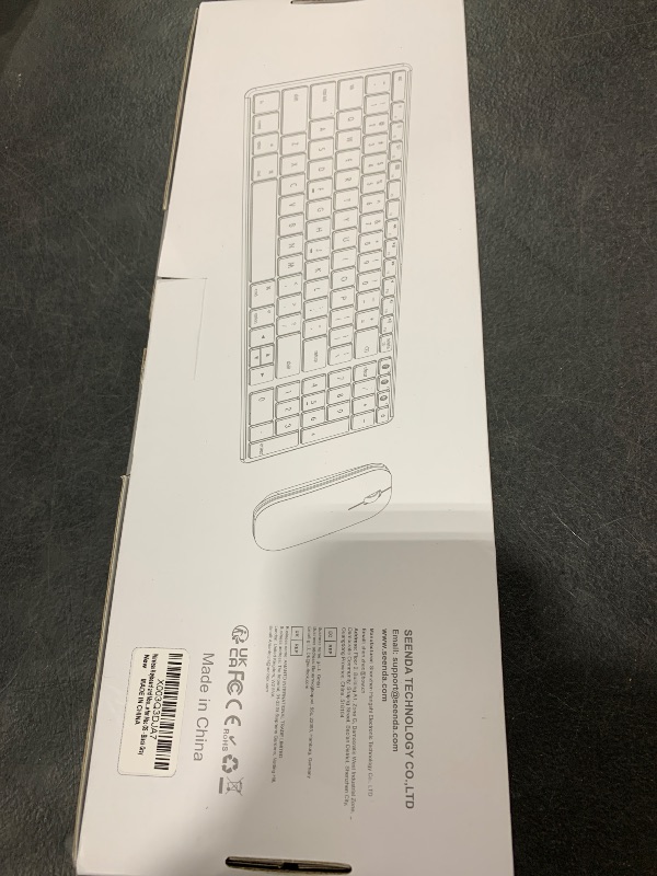 Photo 1 of Wireless Bluetooth Keyboard and Mouse for Mac, Multi-Device Rechargeable Slim Keyboard and Mouse Stainless Steel Full Size, Compatible with MacBook Pro/Air, iPad, iMac - Space Gray