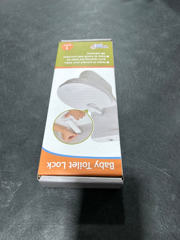 Photo 1 of Baby Toilet Lock by Wappa Baby - 9"L x 4"W - Ideal Baby Proof Toilet Lid Lock - No Tools Needed Easy Installation with 3M Adhesive - Top Safety Toilet Seat Lock - Fits Most Toilets - White (1 Pack)