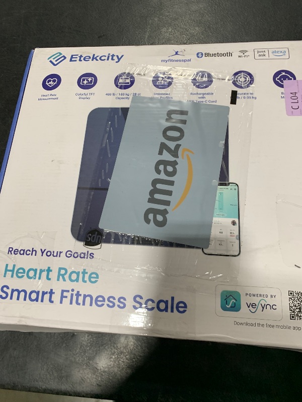 Photo 1 of Etekcity Smart Scale for Body Weight Fat, FSA HSA Eligible, Digital Bathroom Weighing Machine for Accurate BMI Muscle Mass Composition, Home Use Apple Health Compatible Fitness Equipment