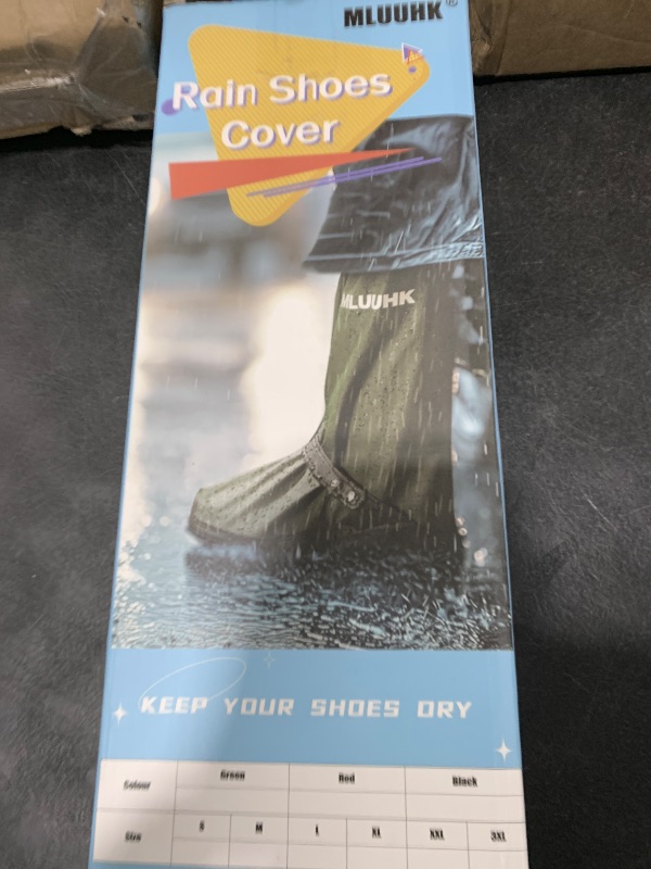 Photo 1 of Rain Shoe Covers, Reusable Waterproof Rain Cover for Shoes, Non-Slip PVC Snow Boot Covers for Men and Women (Green, L)