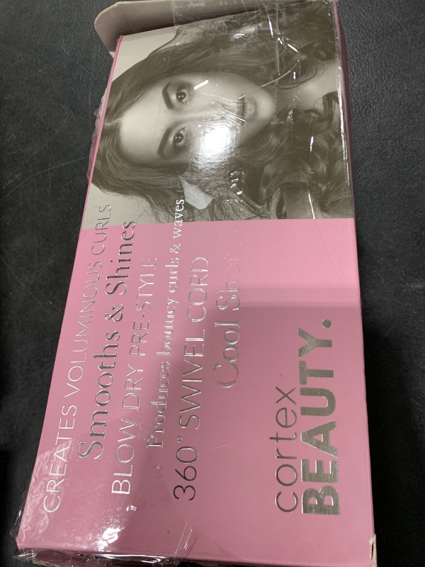 Photo 1 of Cortex Beauty 4-in-1 Air Styler Brush - Hot Air Brush with Blow Dryer, Volumizer, Smoothing & Curling Attachments - Ionic & Ceramic Technology - 2 Heat Settings & Cool Shot (Blush Pink)