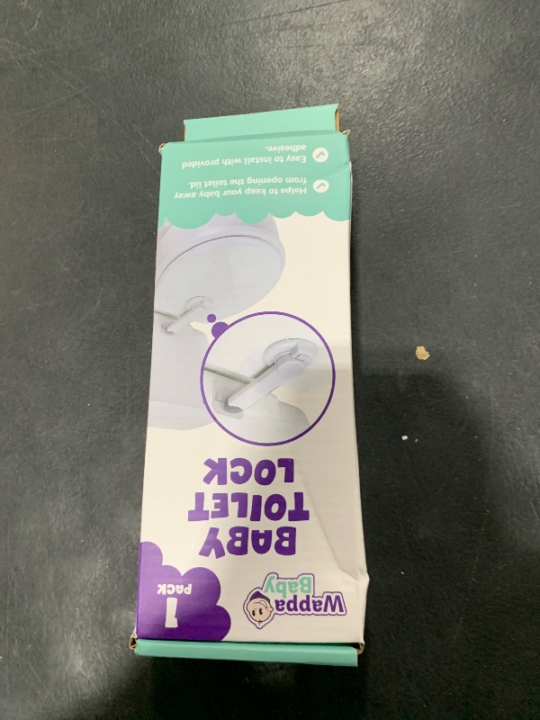 Photo 1 of Baby Toilet Lock by Wappa Baby - 9"L x 4"W - Ideal Baby Proof Toilet Lid Lock - No Tools Needed Easy Installation with 3M Adhesive - Top Safety Toilet Seat Lock - Fits Most Toilets - White (1 Pack)