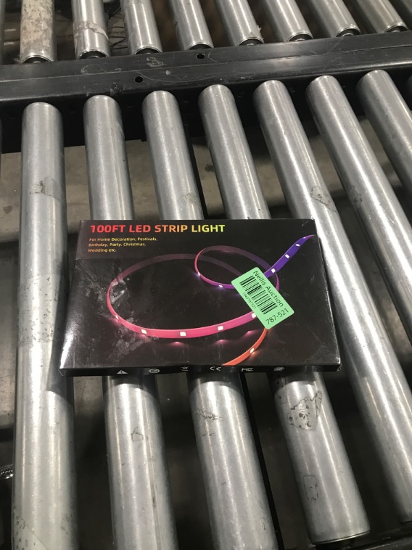 Photo 1 of 100FT Smart LED Strip Lights (2 Rolls of 50ft), RGB Strip Lights Sync to Music with 40 Key Remote Controller LED Lights for Bedroom,Christmas Lights decration (Multi-Colored, 100FT)