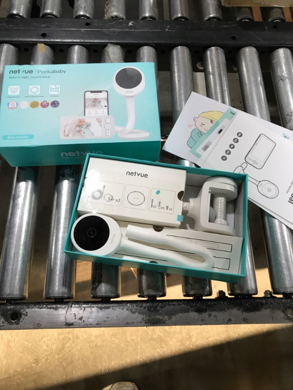 Photo 1 of NETVUE Upgraded Baby Camera Monitor Video - 5000mAh Baby Monitor with Camera and Audio, 5" Display, 4 in 1 Bracket Meets The Needs in All Scenarios, Smart Phone App, Cry Detection