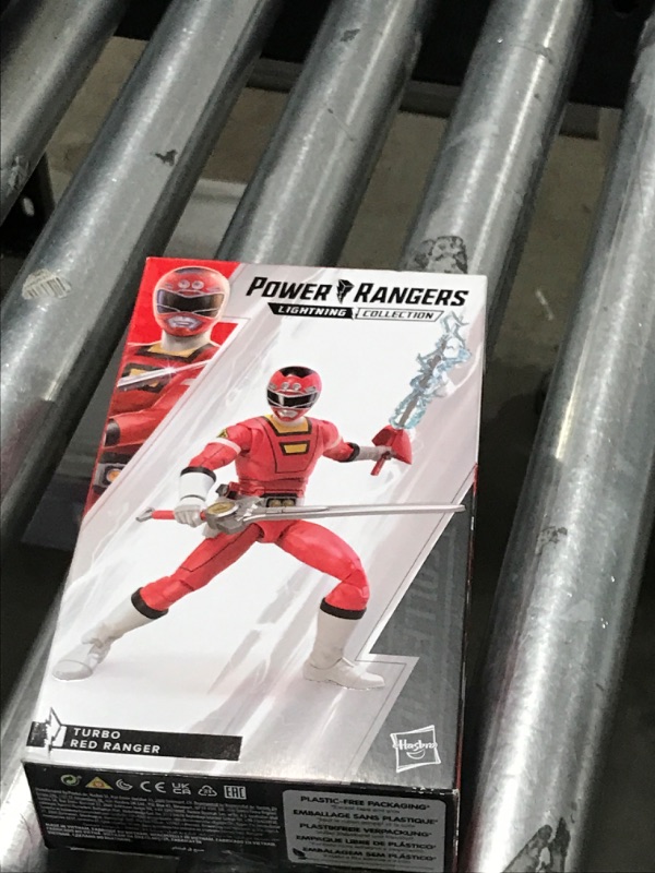 Photo 1 of Power Rangers Lightning Collection Turbo Red Ranger 6-Inch Premium Collectible Action Figure Toy with Accessories, Kids Ages 4 and Up