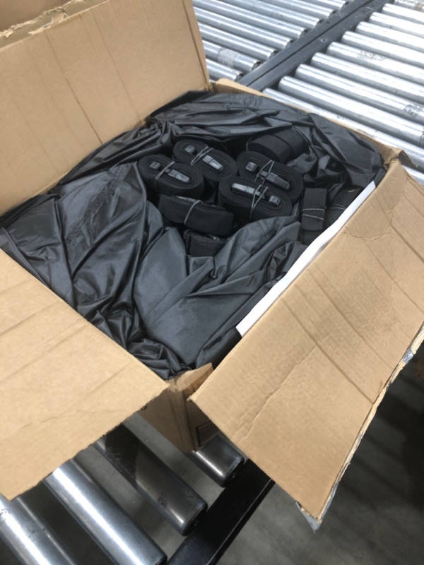 Photo 1 of Mionovity Wake Tower Boat Cover, 900D+600D Heavy Duty Waterproof Boat Cover with Tower, Fits V Hull Boat with Ski/Wakeboard Tower, Black, 23-25ft