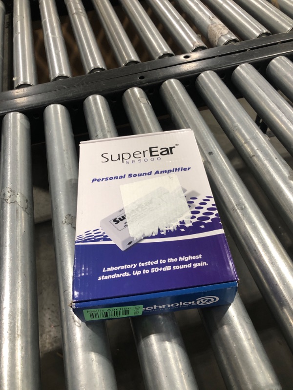Photo 1 of SuperEar Personal Sound Amplifier Model SE5000 (PSAP), 50dB Gain, Hand Held Pocket Size Audio Amplifier with Headphones, EarBuds, Tactile On/Off Volume Control for Adults, Audiologists, and Seniors