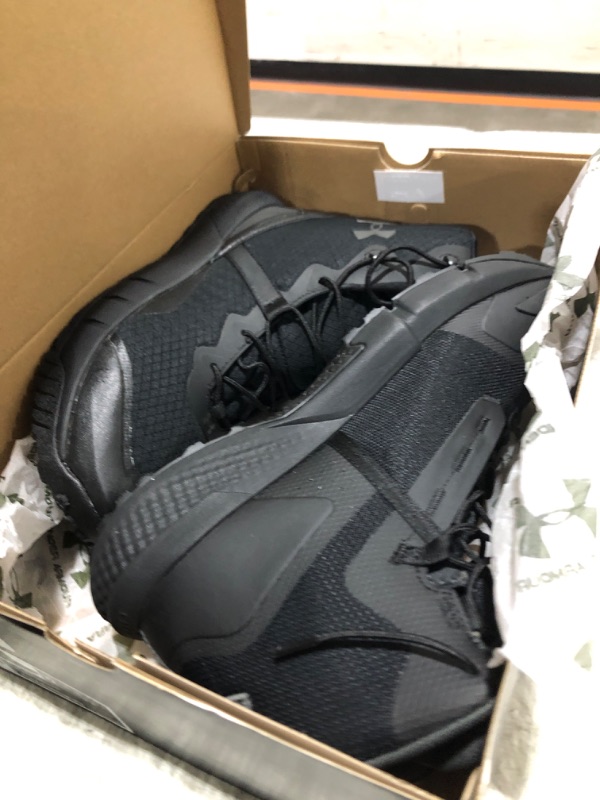 Photo 1 of Under Armour Men's Charged Valsetz Mid, (001) Black/Black/Jet Gray, 12, US