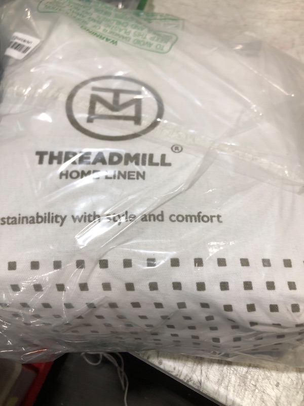 Photo 1 of Threadmill California King Certified American Supima Cotton Sheets - 1200 Thread Count Hotel Quality 4 Piece Luxury Bed Set With Elasticized Extra Deep Pocket, Light Blue