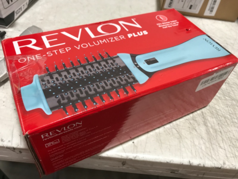 Photo 1 of REVLON One Step Volumizer Plus Hair Dryer and Styler | More Volume, Less Damage, and More Styling Control for Easy and Fast Salon-Style Blowouts, Plus Travel Friendly (Mint)