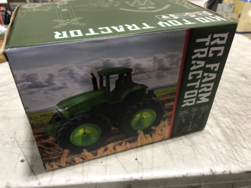 Photo 1 of Remote Control Tractor Toys for Kids 3-5, Light Up Monster Trucks Toy for Boys 3,4,5,6,7 Year Old, Toddlers RC Farm Vehicle Toys for Ages 3-7 Years Old, Ideal Birthday Toys Gift for Boys Girls