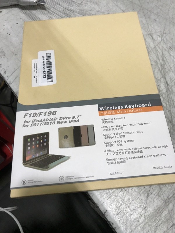 Photo 1 of LAVO-TECH Wireless Bluetooth Keyboard Case for iPad 5th-6th Gen, Air 1-2, iPad Pro 9.7 - Slim Full Protection Cover