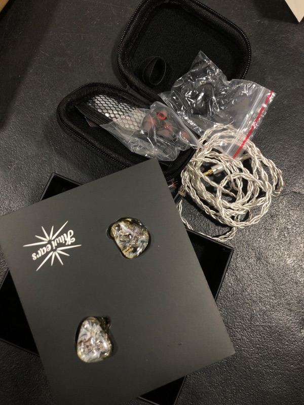 Photo 1 of Linsoul Kiwi Ears Orchestra Lite Performance Custom 8BA in-Ear Monitor IEM with Detachable 4-core 7N Oxygen-Free Copper OFC Cable, Handcrafts Faceplate for Audiophile Studio Musician (Clear)