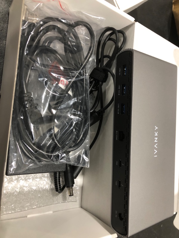 Photo 1 of iVANKY Intel Certified Thunderbolt 5 Dock, FusionDock Pro 3 Docking Station Dual 6K@60Hz for MacBook M1/M2/M3/M4 Pro/Max, Triple Display for Windows TB5/4, 180W Power, 120Gbps, 2.5GbE 11-in-1 Hub