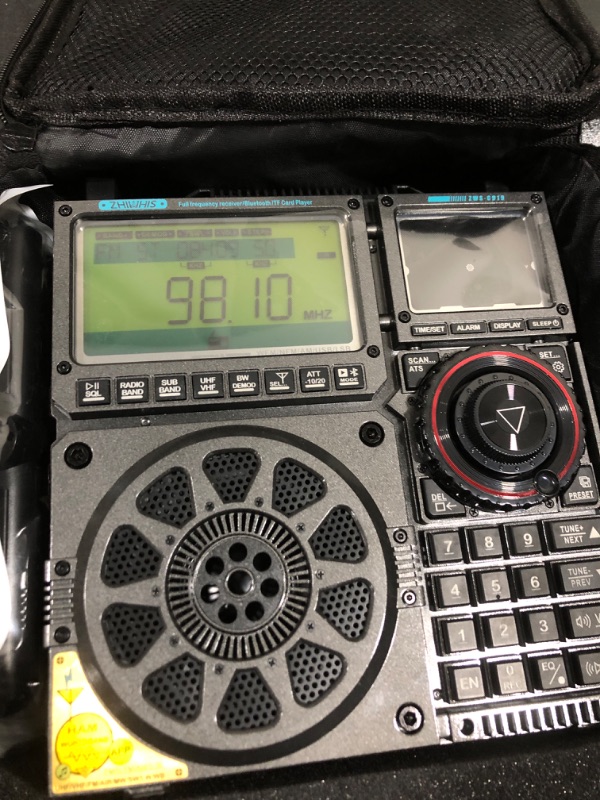 Photo 1 of ZHIWHIS Shortwave Radio with SSB and Extra Antenna, AM FM CB LW AIR VHF UHF SW WB SSB Receiver, NOAA Weather/Antenna Tuner/APP Control/Bluetooth/20W Speaker/1600 Presets/Rechargeable Radios ZWS-C919