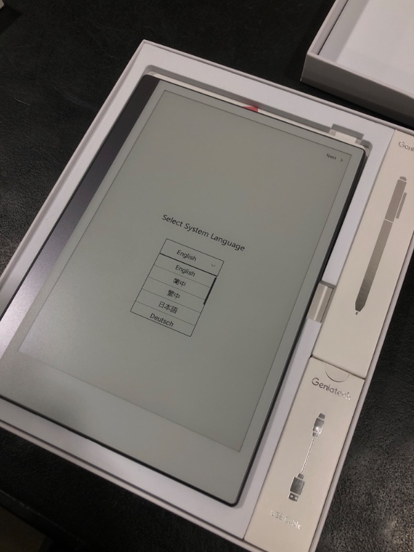 Photo 1 of Android E-Ink ePaper Tablet, Paperwhite eBook Reader Digital Notebook for Note Taking, Drawing Paper White Graphics Notepad with Stylus and Case, Cloud Sync and Screen Casting - Model Mini 9.7" Silver