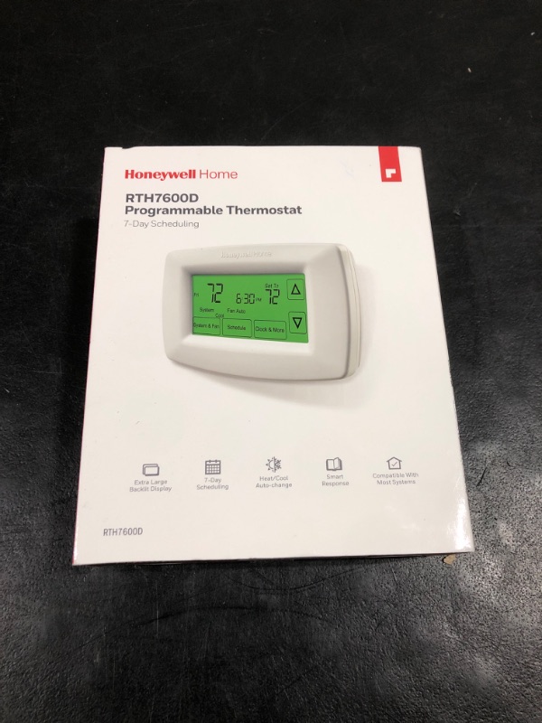 Photo 1 of Honeywell Home RTH7600D 7-Day Programmable Touchscreen Thermostat