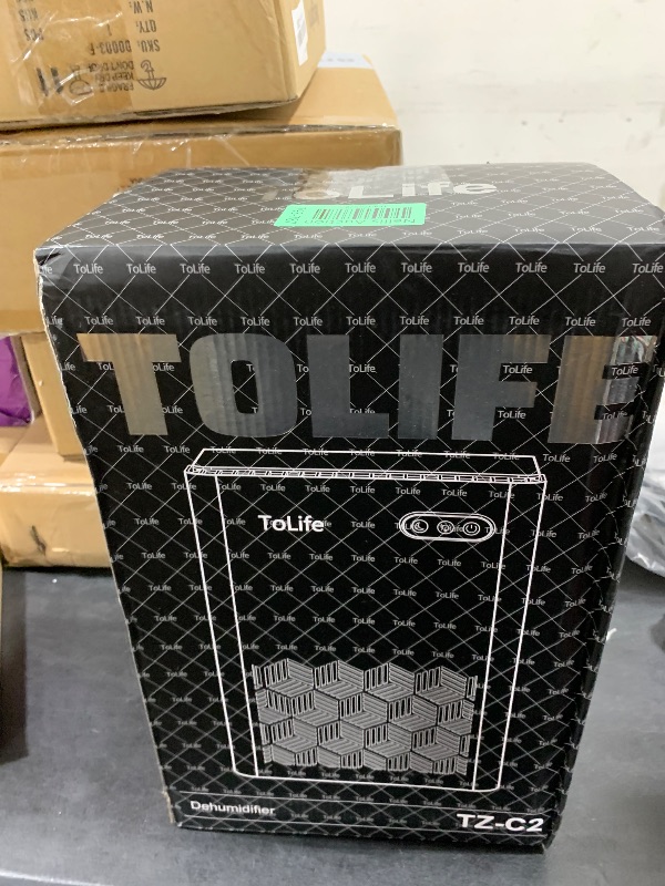 Photo 1 of ToLife Dehumidifiers for Home 95 OZ Water Tank, 1000 sq.ft Dehumidifier for Basement Bedroom Bathroom with Auto Shut Off 7 Colors LED Light,Grey