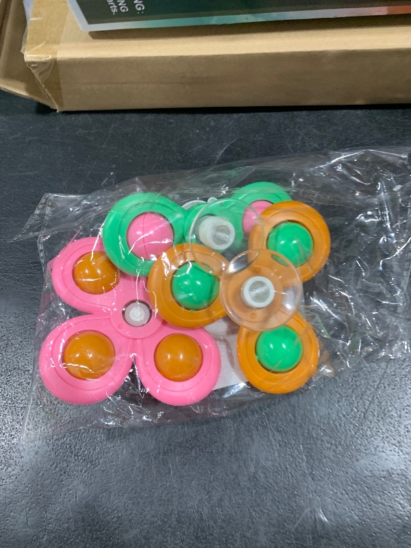 Photo 1 of Jofan 3 Pack Easter Suction Cup Spinner Toys for Baby Toddlers Kids Easter Basket Stuffers Gifts Fillers Party Favors