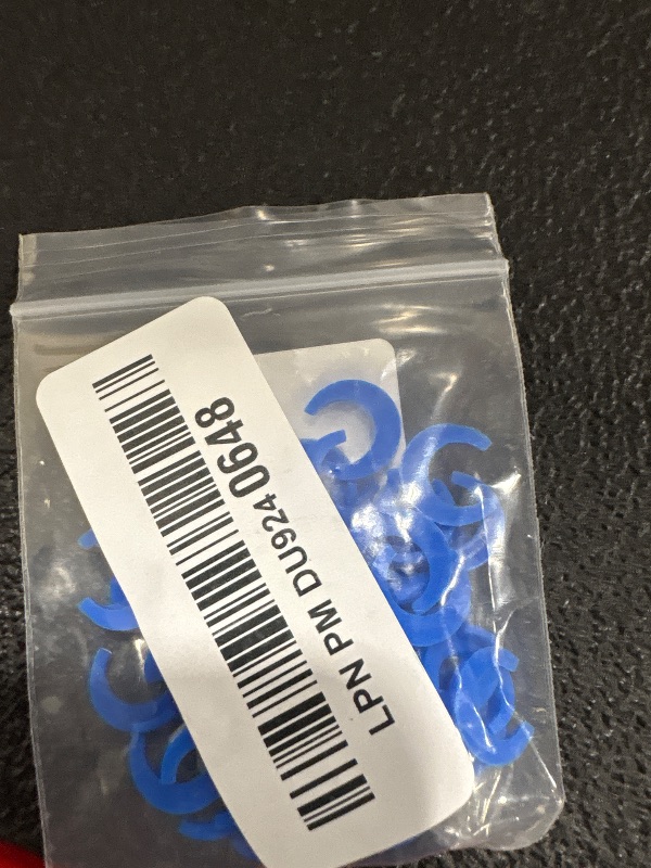 Photo 1 of JIUWU 1/4 inch Locking Clips 50 PCS Reverse Osmosis Clip RO Water Line Clips Blue Clip for Locking Quick Connect Fittings for RO Reverse Osmosis Water Filter Fittings