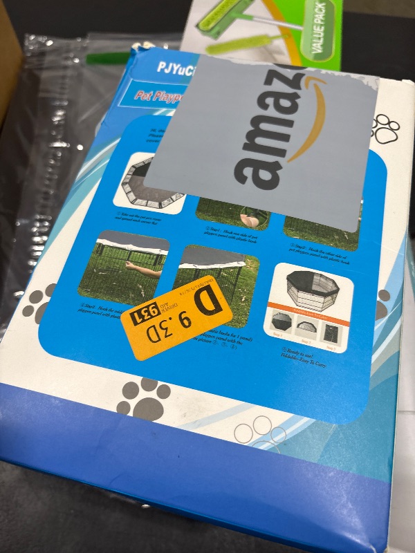 Photo 1 of PJYuCien Mesh Top Cover - Fits 8 Panels 24 Inch Width Plastic/Metal Pet Pen Octagonal Dog Playpen (Note: Only Pen Top Cover, NO PLAYPEN!!!)