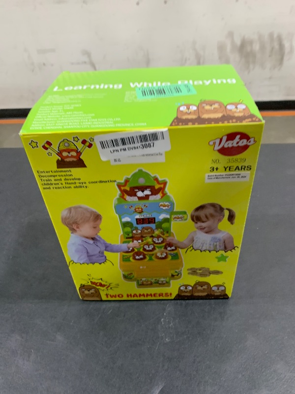 Photo 1 of VATOS Whack Game Mole, Mini Electronic Arcade Game with 2 Hammers, Pounding Toys Toddler Toys for 3 4 5 6 7 8 Years Old Boys Girls, Whack Game Mole, Developmental Interactive Toy