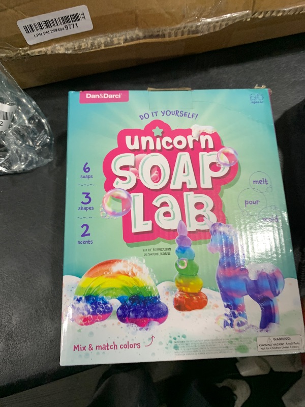Photo 1 of Unicorn Soap Making Kit - Girls Crafts DIY Project Age 6+ Year Old Kids - Unicorn Girl Gifts - Science STEM Activity Teenage Gift - Make Your Own Soap Kits - Craft Toys Ages 6 7 8 9 10 11 12
