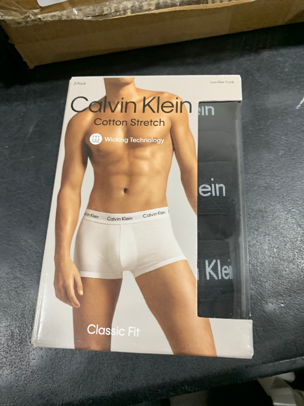Photo 1 of Calvin Klein Men's Cotton Stretch 3-Pack Low Rise Trunk