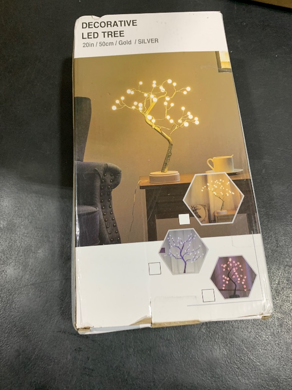 Photo 1 of PXBNIUYA Room Decor, 20" 108 LED Tabletop Bonsai Tree Light, DIY Artificial Tree Lamp, Battery/USB Operated, Aesthetic Lamps for Living Room Bedroom Christmas Home Gifts House Decor (Warm White)