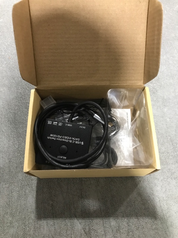 Photo 1 of 8K USB C Switch, USB C Switcher for 2 Computers Bi-Directional, USB C KVM Switch with Wired Remote & 2 USB-C Cables, for 100W Charging+10Gbps Data+Video Transfer, 8K@60Hz/4K@144Hz