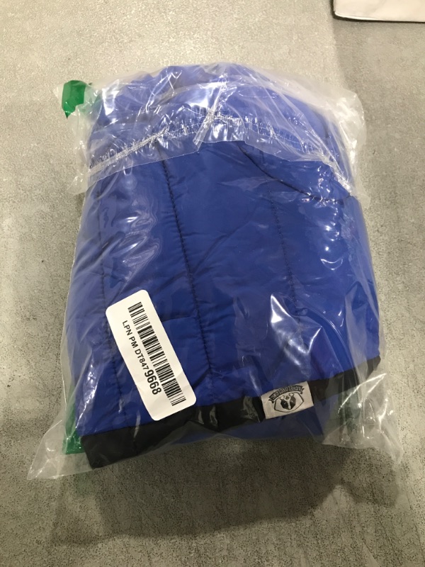 Photo 1 of Lovelonglong Dog Coat Dog Warm Jacket, 4 Legs Covered Waterproof Windproof Reflective Warm Dog Vest, Zippered Adjustable Outdoor Dog Snow Jacket for Small Medium Large Dogs Blue XL