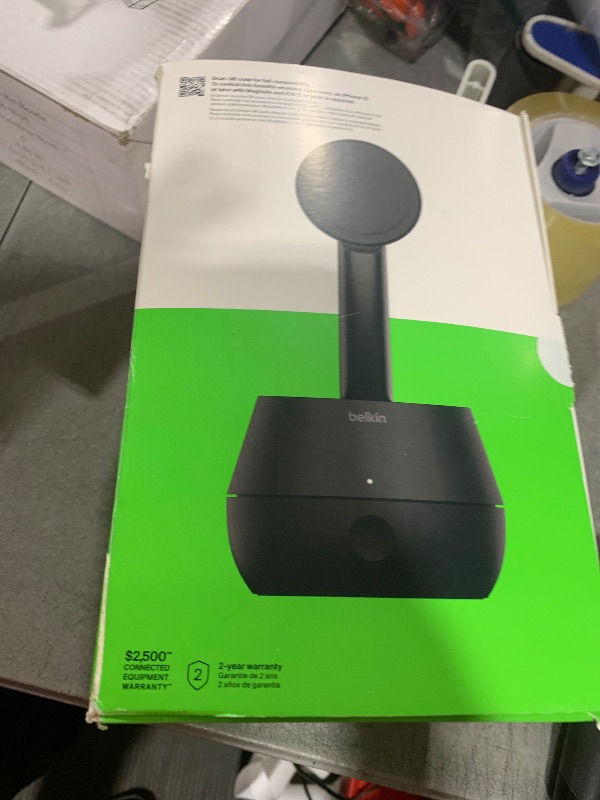 Photo 1 of Belkin Wireless Charger Stand, Auto Face Tracking, Apple DockKit Certified, Tripod & MagSafe Compatible, No App Required, 360° Rotation, Influencer Content, Works w/FaceTime, TikTok, YouTube, etc.