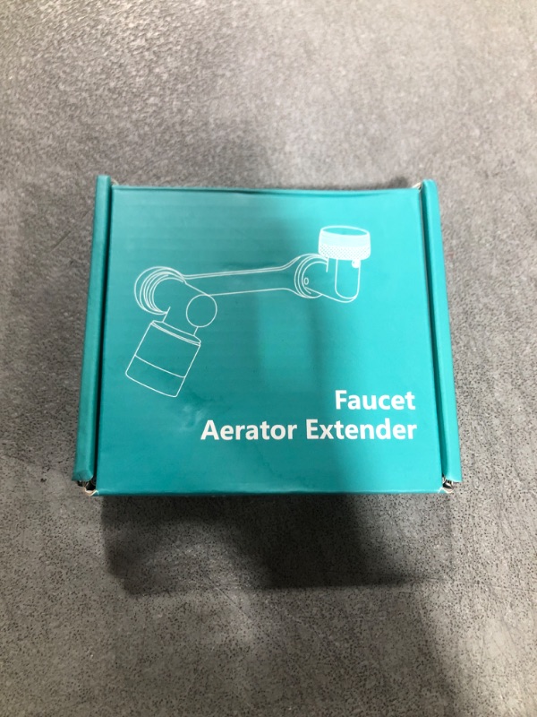 Photo 1 of 1080°Swivel Faucet Extender, Sink Water Faucet Aerator Extension in Brass, Swivel Robotic Arm Bathroom Faucet Extender, Kitchen Rotating Extension Filter with 2 Mode Splash