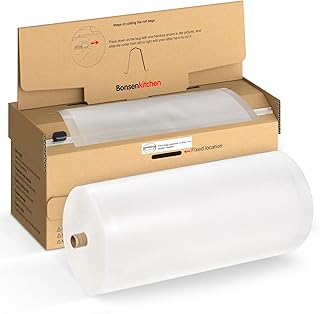 Photo 1 of [2025 New] Bonsenkitchen 8” x 150’ Vacuum Sealer Bags Rolls with Cutter for Food Storage, Commercial Grade, BPA Free, Great for Meal Prep and Sous Vide Cooking
