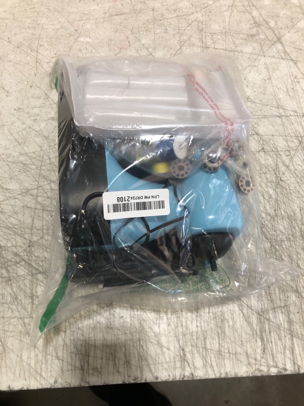 Photo 1 of Mini Sewing Machine, Upgraded Electric Sewing Machine with Sewing Bag, Expansion Board, LED Light, Fast Stitch Suitable for Clothes,Cutains,Jeans,DIY Home Travel