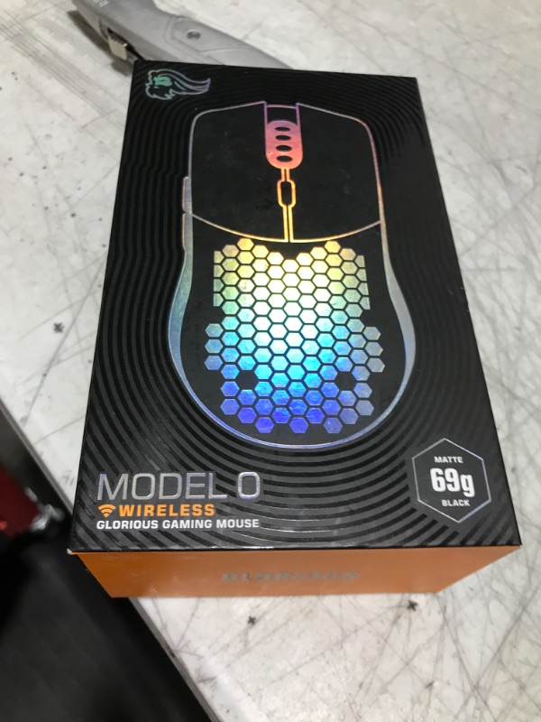 Photo 1 of Glorious Model O Wireless Gaming Mouse - Superlight, 69g Honeycomb Design, RGB, Ambidextrous, Lag Free 2.4GHz Wireless, Up to 71 Hours Battery - Matte Black