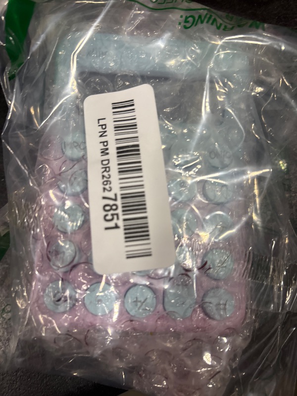 Photo 1 of Exlliy Pocket Calculator, Kids 8 Digit Small Desktop, LCD Display, Cute & Aesthetic Mini Calculator (Gradient Purple, S 1 Pcs)