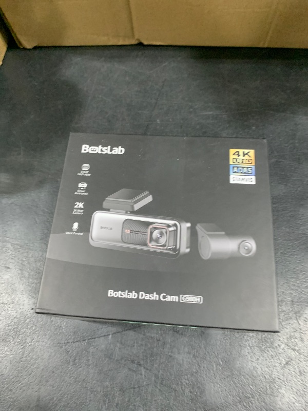 Photo 1 of BOTSLAB 4K Dash Cam Front and Rear, 170° Ultra Wide Dashcam with ADAS, Night Vision, 24/7 Parking Mode, Sony IMX415 Sensor, WDR, Free 64GB SD Card, 5G/2.4G WiFi, Built-in GPS, Loop Recording