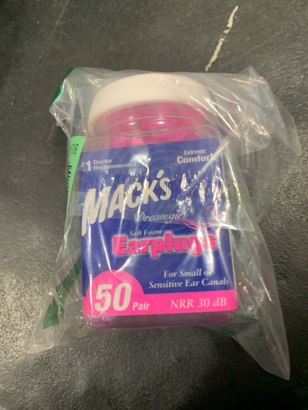 Photo 1 of Mack's Dreamgirl Soft Foam Earplugs, 50 Pair, Pink - 30dB NRR, 33dB SNR - Small Ear Plugs for Sleeping, Snoring, Studying, Loud Events, Traveling & Concerts