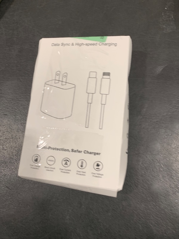 Photo 1 of 3 Pack Fast Charger iPhone,?Apple MFi Certified?6FT iPhone Charger Fast Charging USB C Block Wall Adapter 6 Foot Type C to Lightning Cable with Apple 14 Pro Max/Plus/13 Pro/12/12Pro/11 Pro Max/XS Max