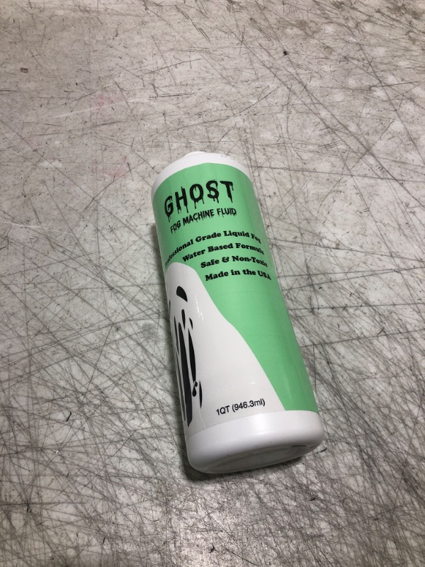 Photo 1 of GHOST Fog Machine Fluid - High Density Fog Juice for Water Based Foggers (1 Quart) - Non-Toxic